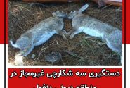 دستگیری سه شکارچی غیرمجاز در منطقه دیونی دزفول